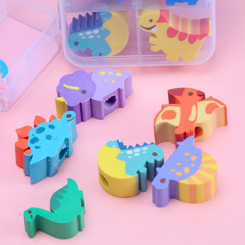 Wolpark 30 PCS Dinosaur Pencil Top Erasers for Kids Bulk Cute Dinosaur Eraser Caps Pencil Eraser Tops for Kids Erasers Toppers for School Party Favors Back to School Supplies - Image 2